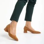 Cataleya camel női cipő, textil anyagból készült