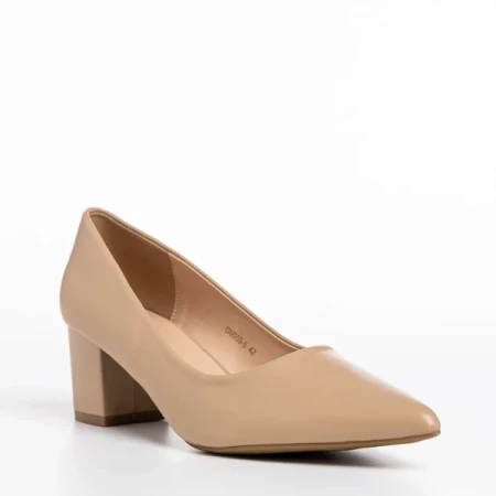 Kaz bézs női cipő, műbőrből készült