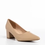 Kaz bézs női cipő, műbőrből készült