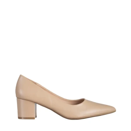 Kaz bézs női cipő, műbőrből készült