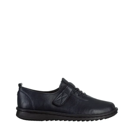 Asmara kék női cipő, műbőrből készült