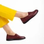 Emiliana bordó női cipő, műbőrből készült