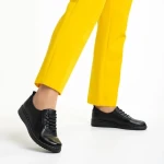 Atara fekete női cipő, műbőrből készült