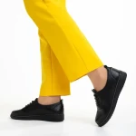 Atara fekete női cipő, műbőrből készült