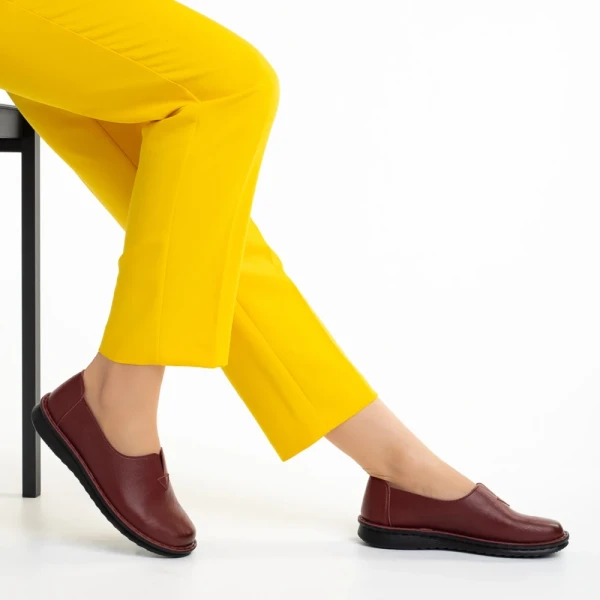 Cassia bordó női cipő, műbőrből készült