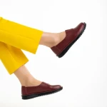 Cassia bordó női cipő, műbőrből készült