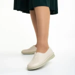 Cassia bézs női cipő, műbőrből készült