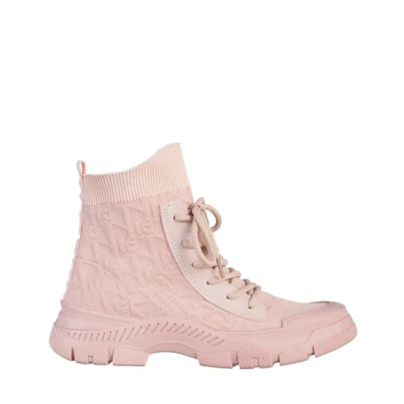 Yariana rózsaszín női sportcipő, textil anyagból készült