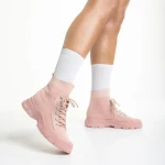 Yariana rózsaszín női sportcipő, textil anyagból készült