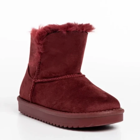 Sigrid piros gyerek csizma, textil anyagból készült