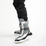 Regenia ezüst női sportcipő, textil anyagból készült