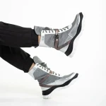 Regenia ezüst női sportcipő, textil anyagból készült