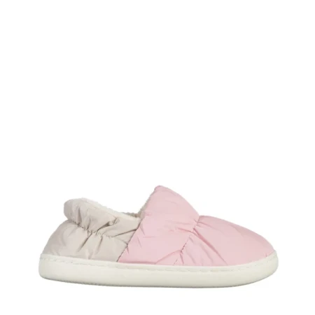 Rogina rózsaszín női papucs, textil anyagból készült