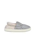 Rogina szürke női papucs, textil anyagból készült