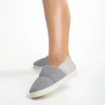 Rogina szürke női papucs, textil anyagból készült