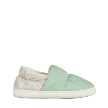 Rogina zöld női papucs, textil anyagból készült