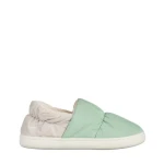 Rogina zöld női papucs, textil anyagból készült