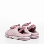 Sivan lila gyerek papucs, textil anyagból készült
