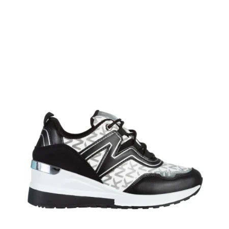 Ramonda fekete női sportcipő, műbőrből készült