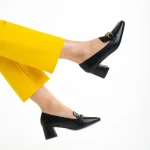 Renaye fekete női cipő, műbőrből készült