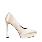 Coriana bézs női cipő, textil anyagból készült