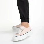 Lariah rózsaszín női tornacipő, textil anyagból készült