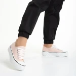 Lariah rózsaszín női tornacipő, textil anyagból készült