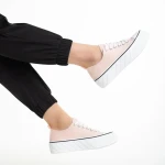 Lariah rózsaszín női tornacipő, textil anyagból készült