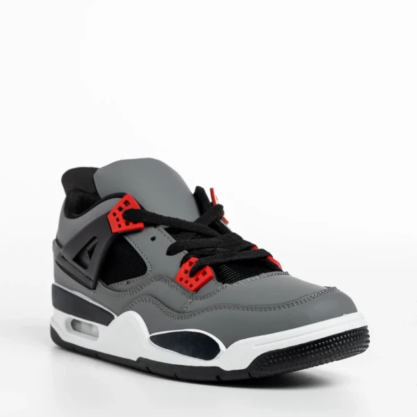 Abramo szürke férfi sportcipő, műbőrből készült