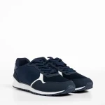 Sandon kék férfi sportcipő, textil anyagból készült