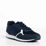 Sandon kék férfi sportcipő, textil anyagból készült