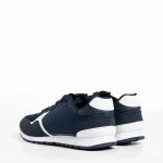 Sandon kék férfi sportcipő, textil anyagból készült