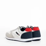 Vencil fehér és szürke férfi sportcipő, textil anyagból készült