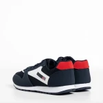 Vencil kék férfi sportcipő, textil anyagból készült