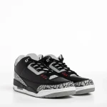 Marcelo fekete és szürke férfi sportcipő, műbőrből készült