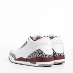 Marcelo fehér és bordó férfi sportcipő, műbőrből készült