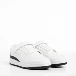 Zaid fehér és fekete férfi sportcipő, műbőrből készült