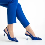 Caelin kék női szandál, textil anyagból készült