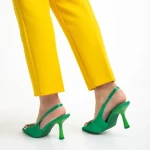 Caelin zöld női szandál, textil anyagból készült