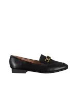 Perdita fekete női mokaszin, műbőrből készült