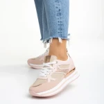 Haya rózsaszín női sportcipő, textil anyagból készült