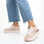 Haya rózsaszín női sportcipő, textil anyagból készült