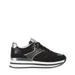 Haya fekete női sportcipő, textil anyagból készült