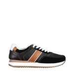 Federico fekete férfi sportcipő, műbőrből készült