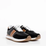 Federico fekete férfi sportcipő, műbőrből készült