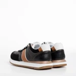 Federico fekete férfi sportcipő, műbőrből készült