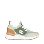 Nairobi zöld női sportcipő, műbőrből és textil anyagból készült