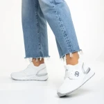 Nairobi fehér női sportcipő, műbőrből és textil anyagból készült