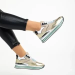 Dottie arany női sportcipő, műbőrből és textil anyagból készült