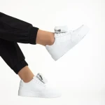 Inola fehér női sportcipő, műbőrből készült